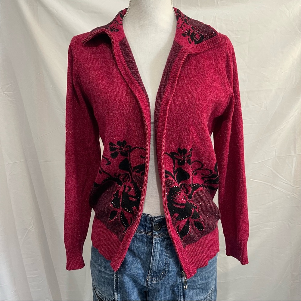 Y2K Floral Women's Sweater